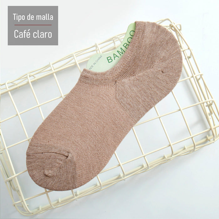 Pack 6 calcetines bambu invisible malla delgada 3940