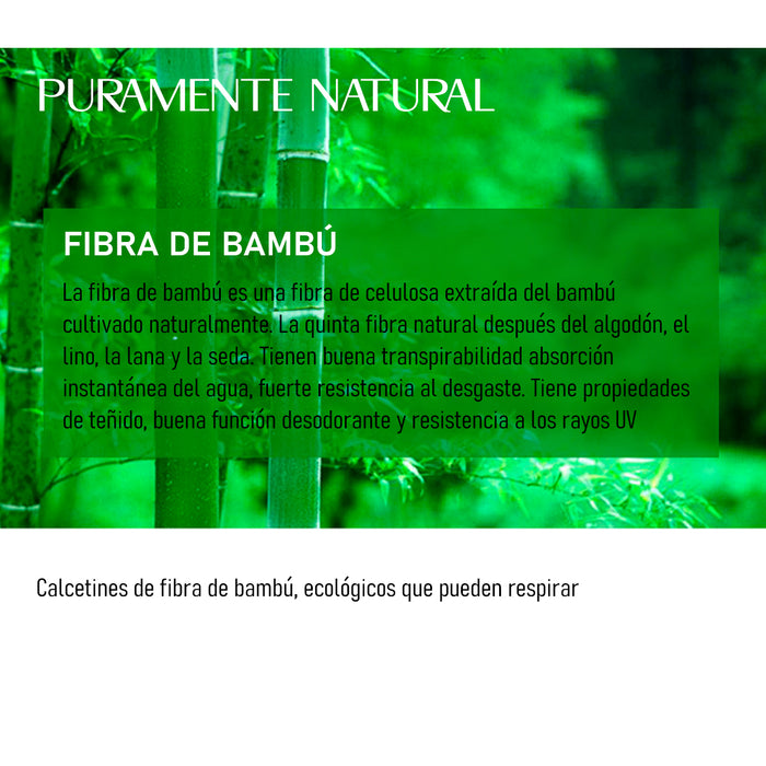 Pack 6 calcetines bambu invisible malla delgada 3940