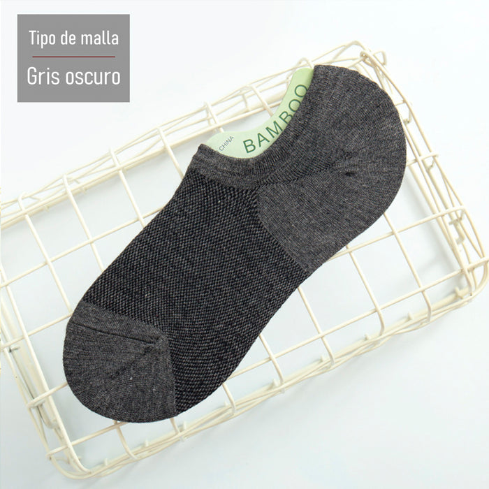 Pack 6 calcetines bambu invisible malla delgada 3940