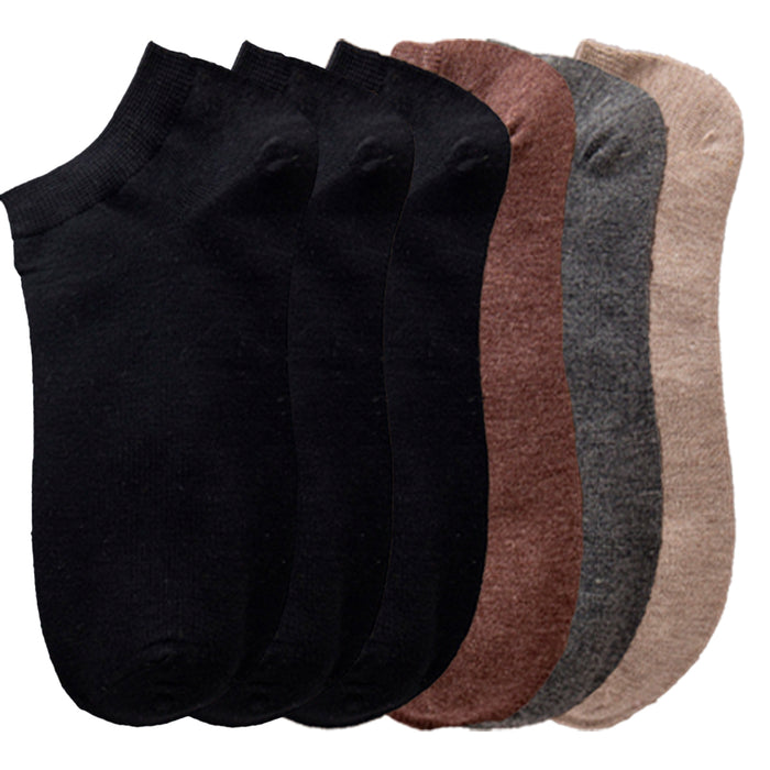 Pack 6 calcetines colores corto bambu hombre 3862