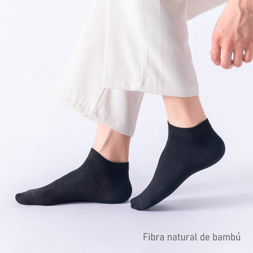 Pack 6 calcetines colores cortos bambu mujer 3875