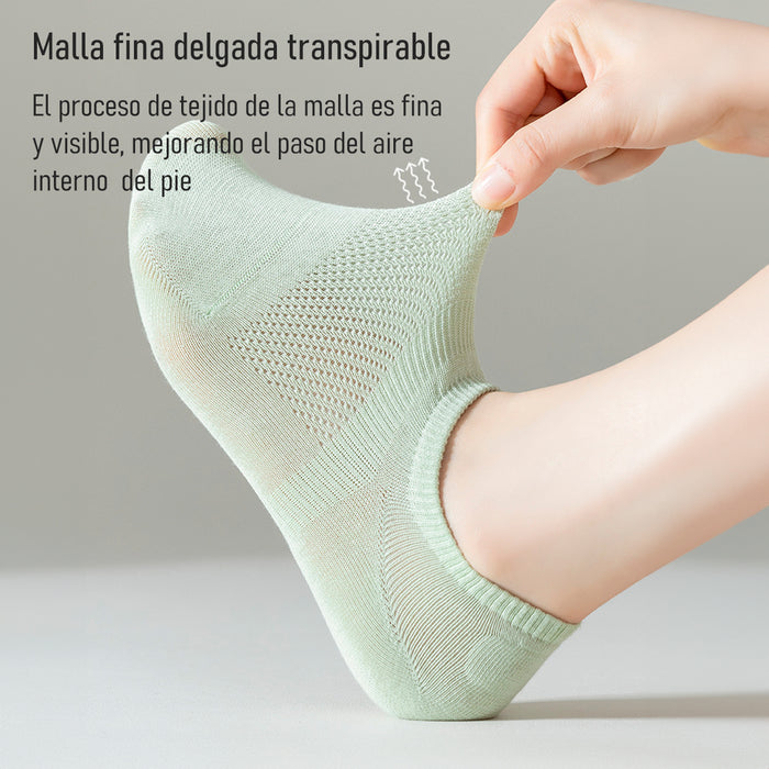 Pack 6 calcetines cortos malla delgada 3934