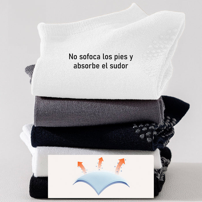 Pack 6 calcetines invisibles antideslizante hombre bambu 4001 