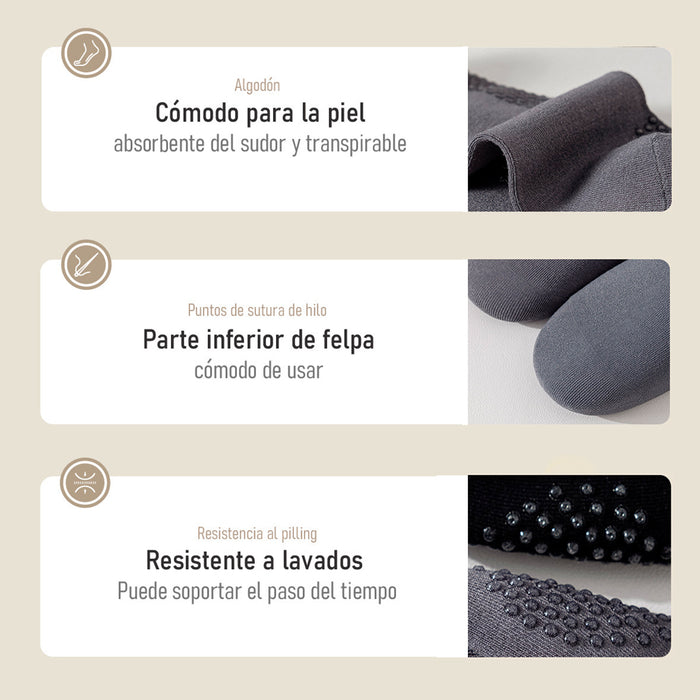 Pack 6 calcetines invisibles antideslizante hombre bambu 4001 