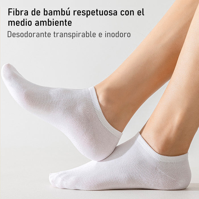 Pack 6 calcetines invisibles antideslizante hombre bambu 4001 
