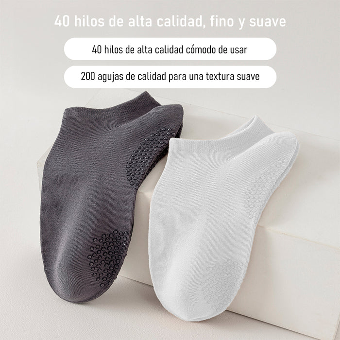 Pack 6 calcetines invisibles antideslizante hombre bambu hilos 4001 