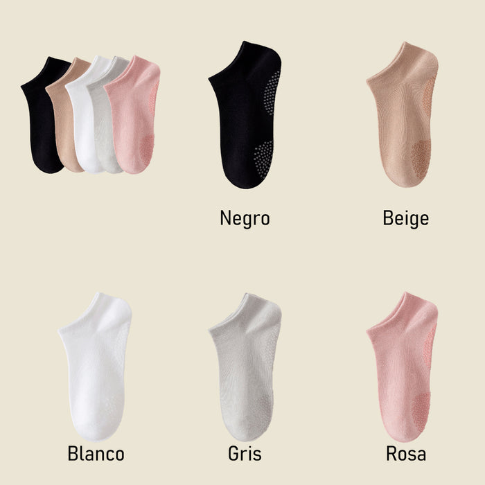 Pack 6 calcetines invisibles antideslizante mujer bambu 4002