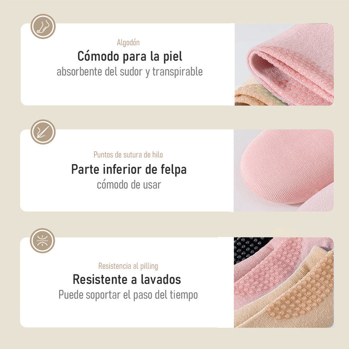 Pack 6 calcetines invisibles antideslizante mujer bambu 4002