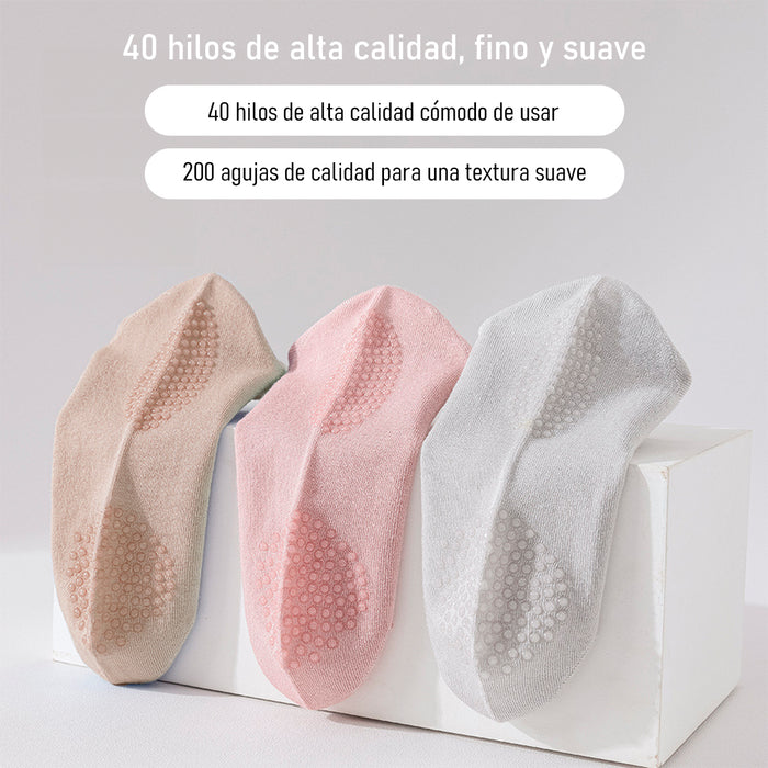 Pack 6 calcetines invisibles antideslizante mujer bambu 4002