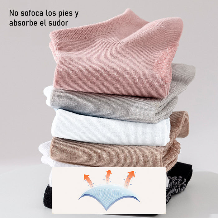 Pack 6 calcetines invisibles antideslizante mujer bambu 4002