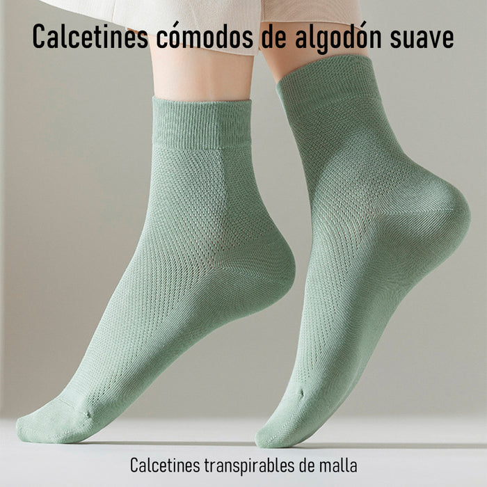 Pack 6 calcetines largo malla delgada 3936