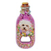 Abrebotellas perros florales imanes ceramica maltes 3917-2