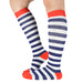 Bucanera compresion nylon raya blanca azul 137-138
