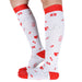 Bucanera largo nylon compresion estetoscopio corazones inyecctadora 59-60