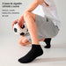 Calcetin algodon deportivo absorbente corto negro 5137-1