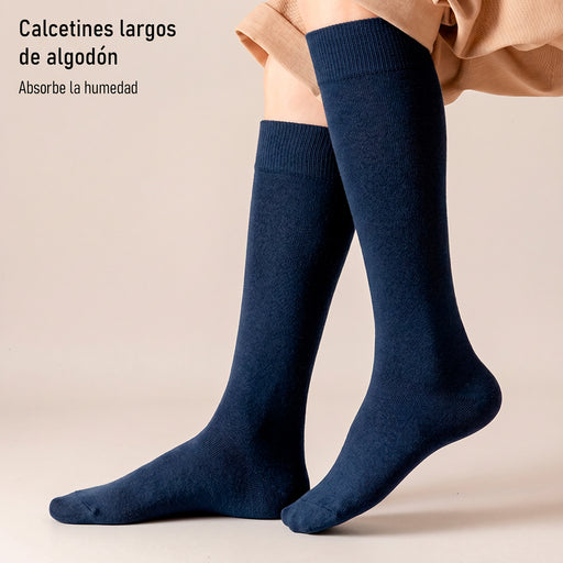Calcetin algodon extralargos holgado hombre azul 5151-3