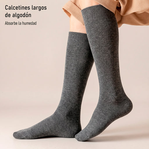 Calcetin algodon extralargos holgado hombre gris 5151-2