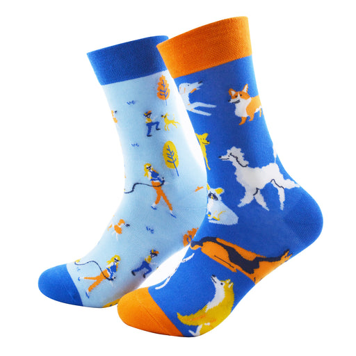 Calcetin algodon largo ab doble diseno raza perros AB-36