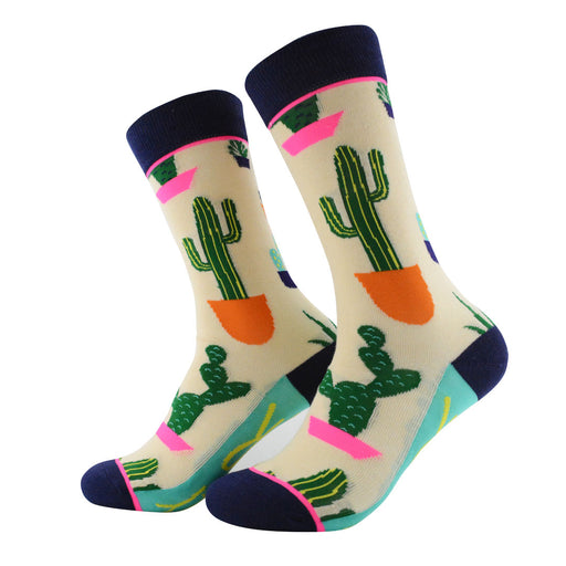 Portada Calcetin algodon largo cactus colores 269