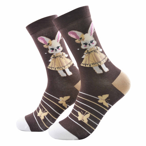 Calcetin algodon largo coneja vestido 325