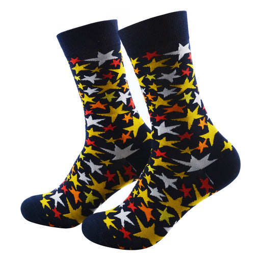 Calcetin algodon largo estampado estrellas colores 265