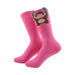 Calcetin algodon largo fucsia mono gorila 390 