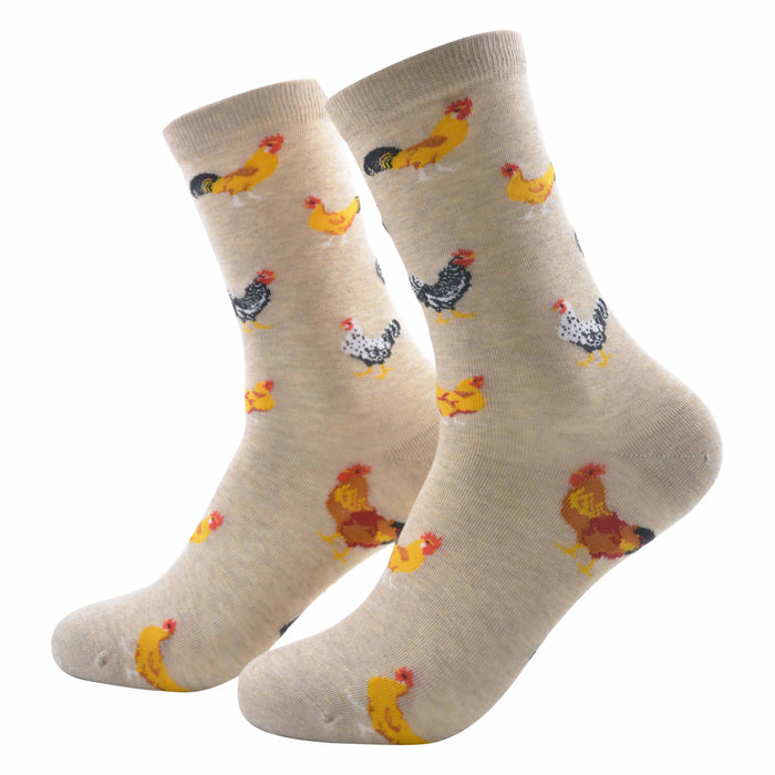 Calcetin algodon largo gallos colores 336