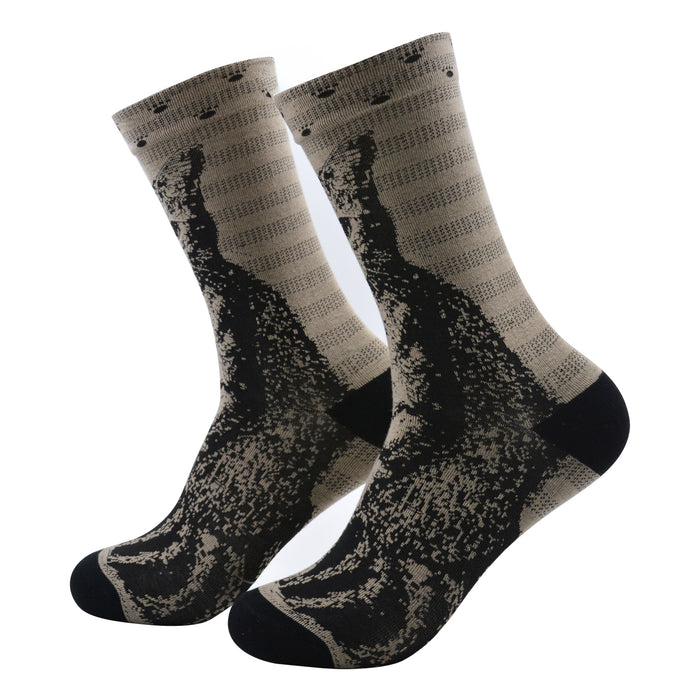 Calcetin algodon largo gato 327
