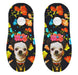 Calcetin invisible poliester flores chihuahua frida khalo 12