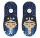Calcetin invisible poliester frida khalo azul arandano 1