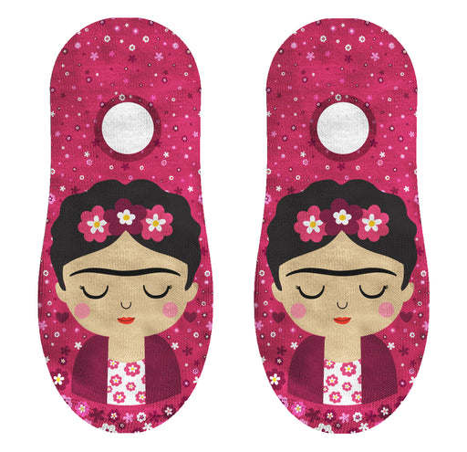 Calcetin invisible poliester frida khalo frambuesa 3
