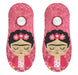 Calcetin invisible poliester frida khalo frutilla rosado 4
