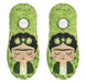 Calcetin invisible poliester frida khalo kiwi verde 6