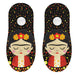 Calcetin invisible poliester frida khalo negro 7