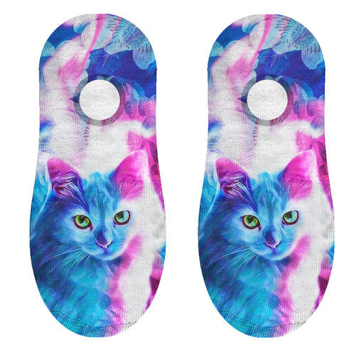 Calcetin invisible poliester gato colores 28