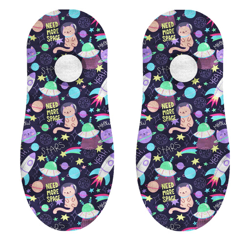 Calcetin invisible poliester gato espacial 23