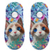 Calcetin invisible poliester gato flores 33