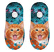 Calcetin invisible poliester gato sorprendido 25