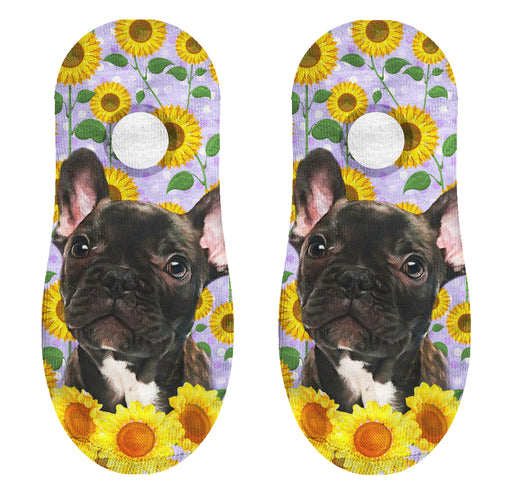 Calcetin invisible poliester perro bulldog frances 32