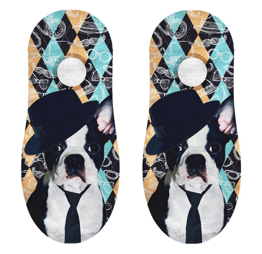 Calcetin invisible poliester perro bulldog frances 38