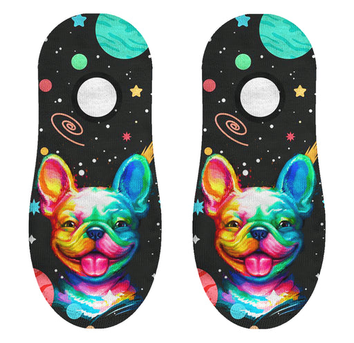Calcetin invisible poliester perro espacial 24