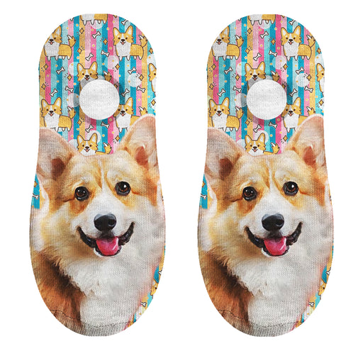 Calcetin invisible poliester perro huesos 34