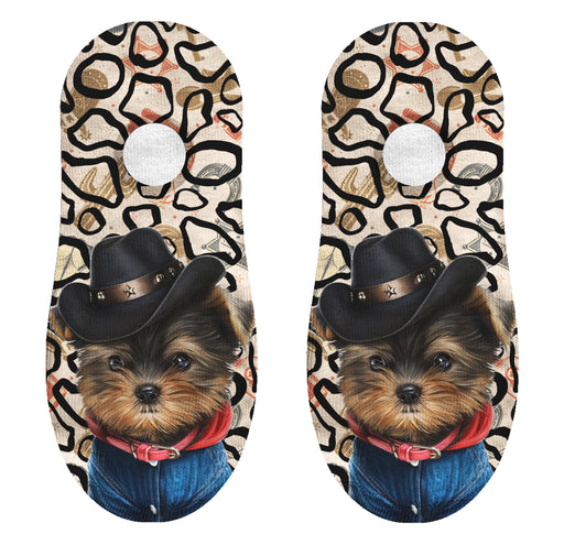 Calcetin invisible poliester perro yorkshire vaquero 30