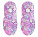 Calcetin invisible poliester rosado lila espacio 10