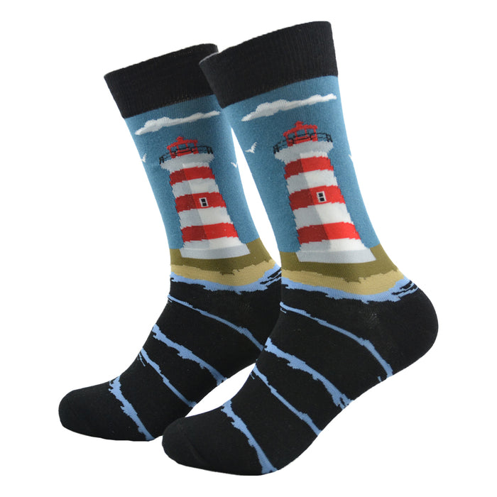 Portada Calcetin largo algodón faro 579