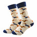 Calcetin largo algodon beige salchicha 314