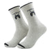 Calcetin largo algodon gatos cara cat lover gris claro 3953-5