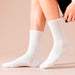 Calcetines algodon blanco liso hombre 3969-2