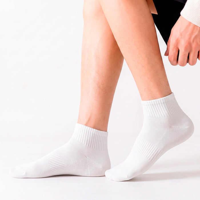 Calcetines algodon cortos blanco hombre 3970-2