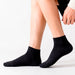 Calcetines algodon cortos negro hombre 3970-1